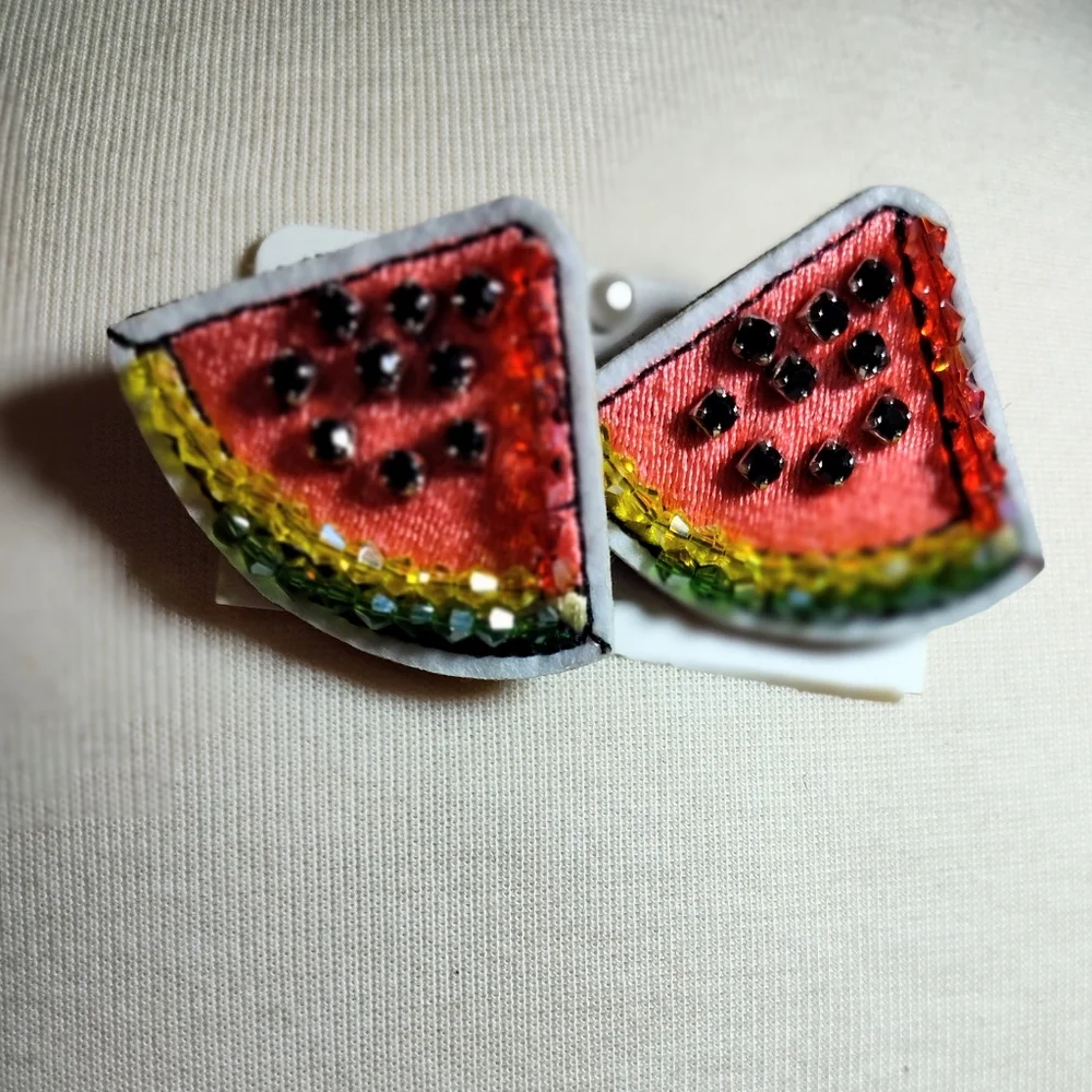 Watermelon Whimsical Pins For Shoes Hats Crafts Nwot